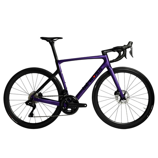 De Rosa 70 complete bike in deep purple with logo details