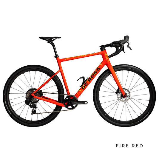 De Rosa Spider in Fire Red color with vibrant orange design