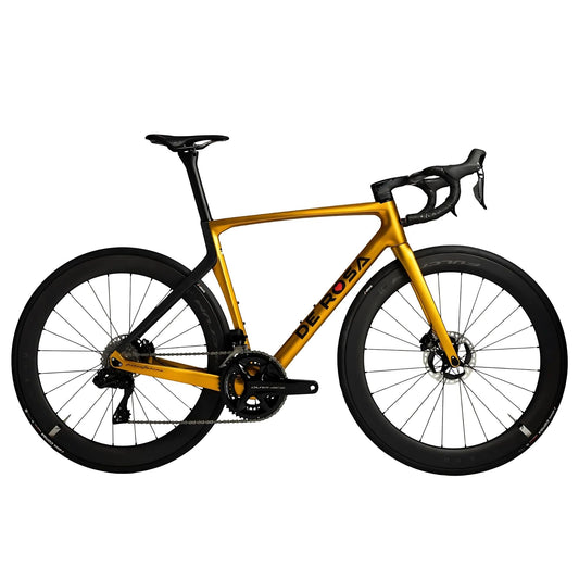 De Rosa 70 complete bike in striking yellow with black details